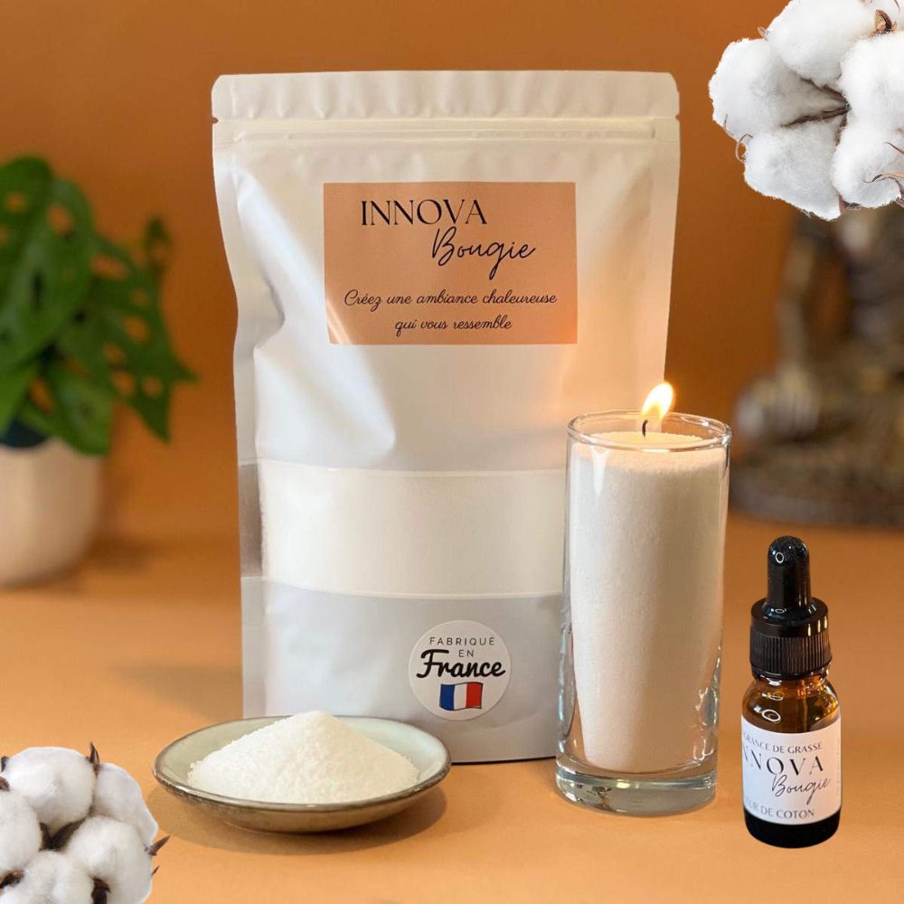 Pack bougie + parfum "DOUCEUR DE COTON"