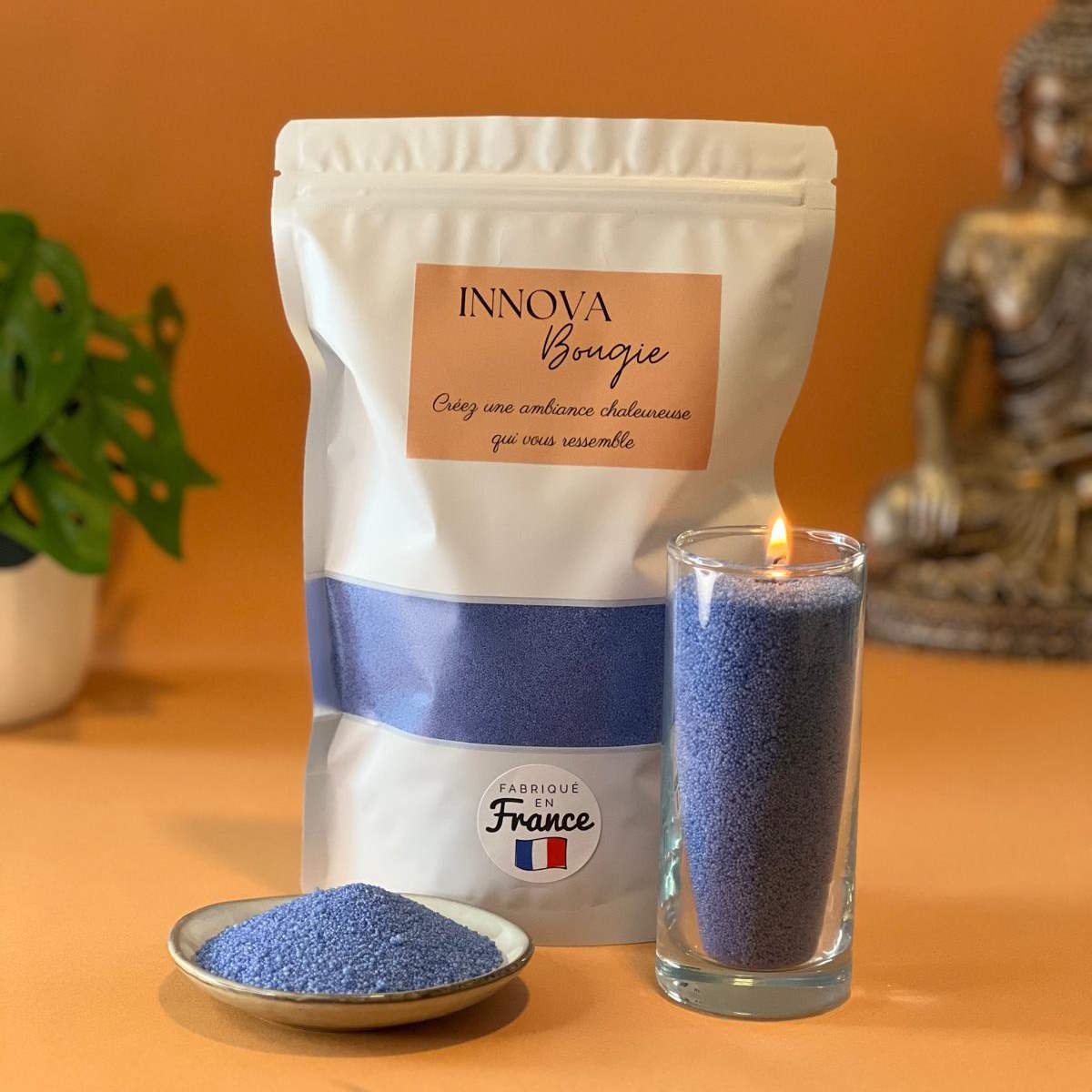 Poudre Bleu Nuit 500g + 20 mèches
