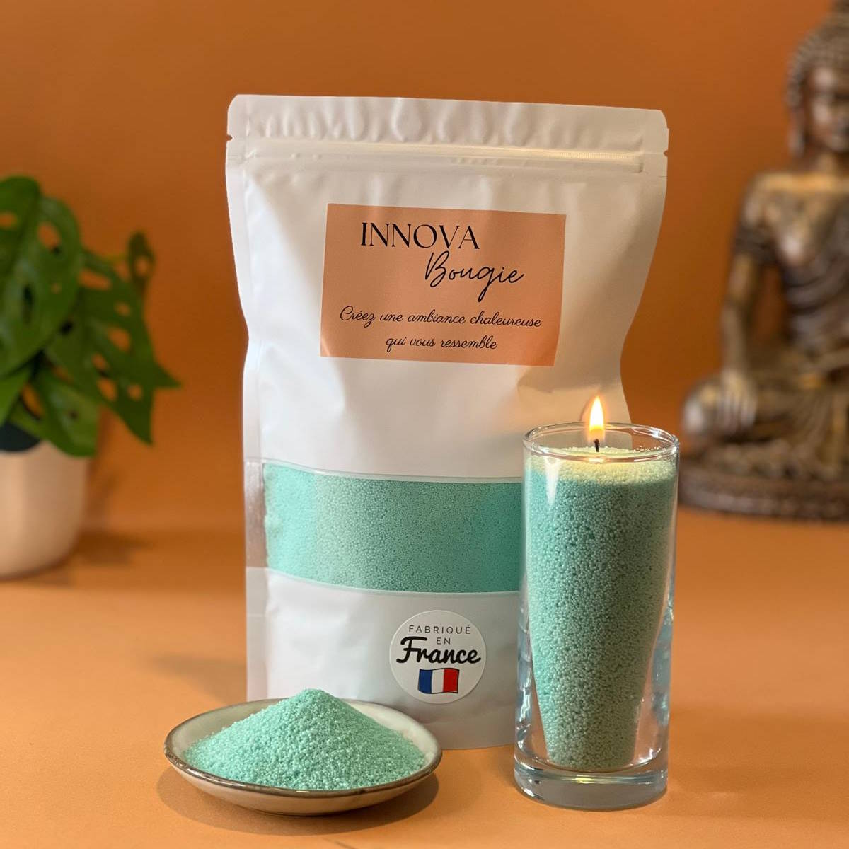 Poudre Vert Caraïbes 500g + 20 mèches