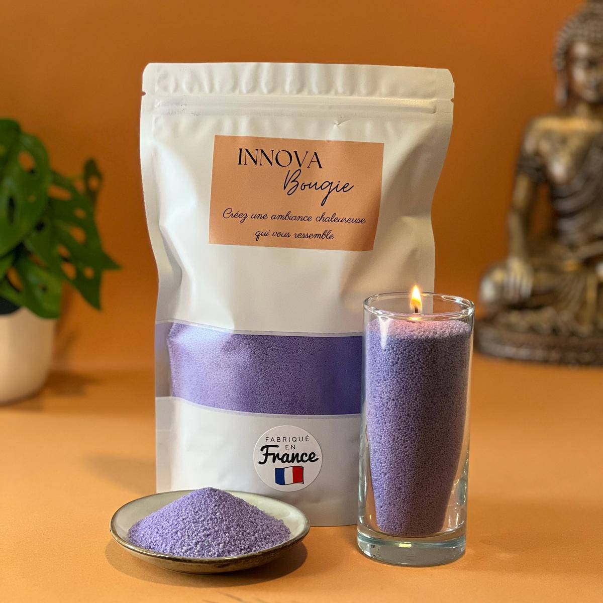 Poudre Violet Magnétique 500g + 20 mèches
