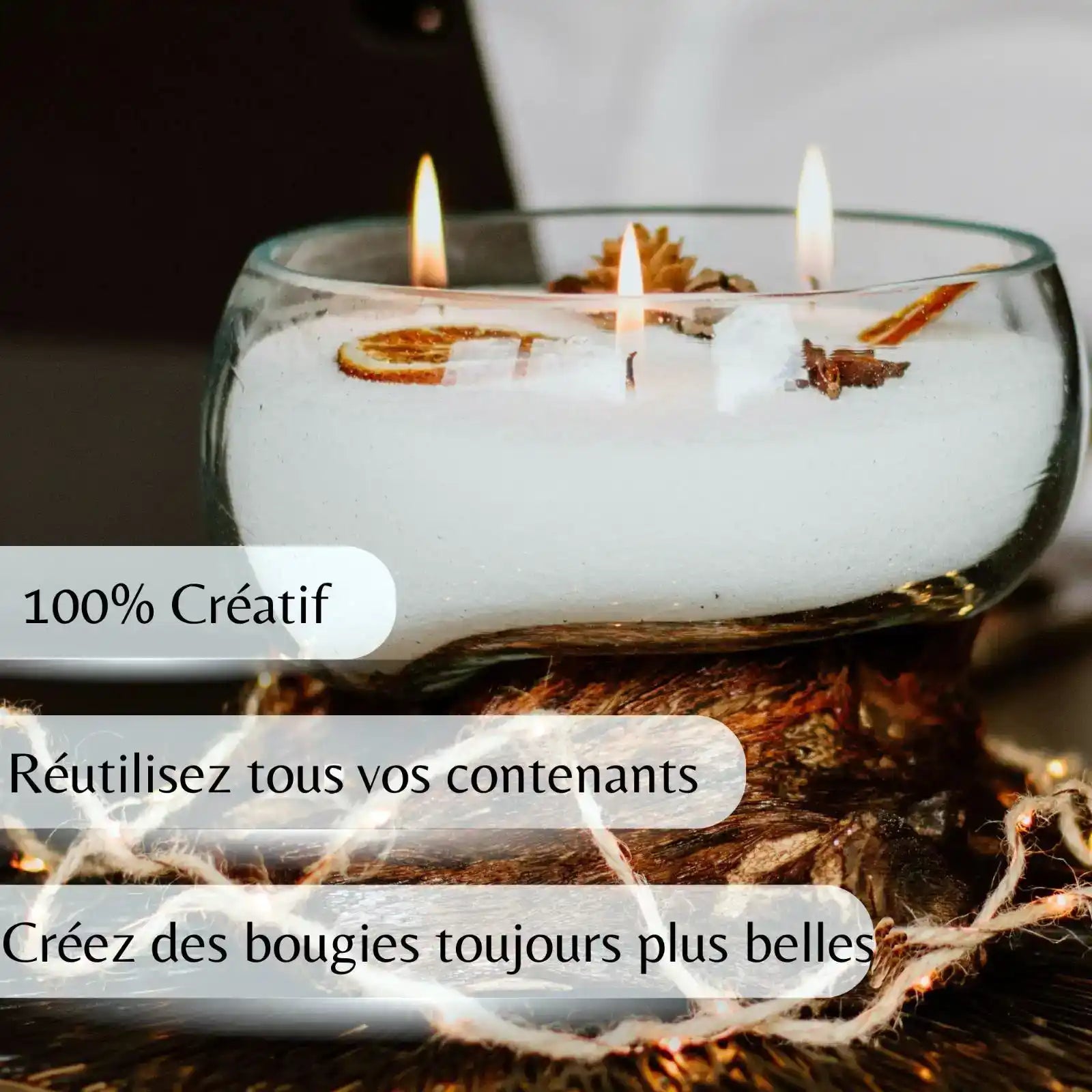 Poudre de Cire 400g + 100g Offerts + 20 mèches