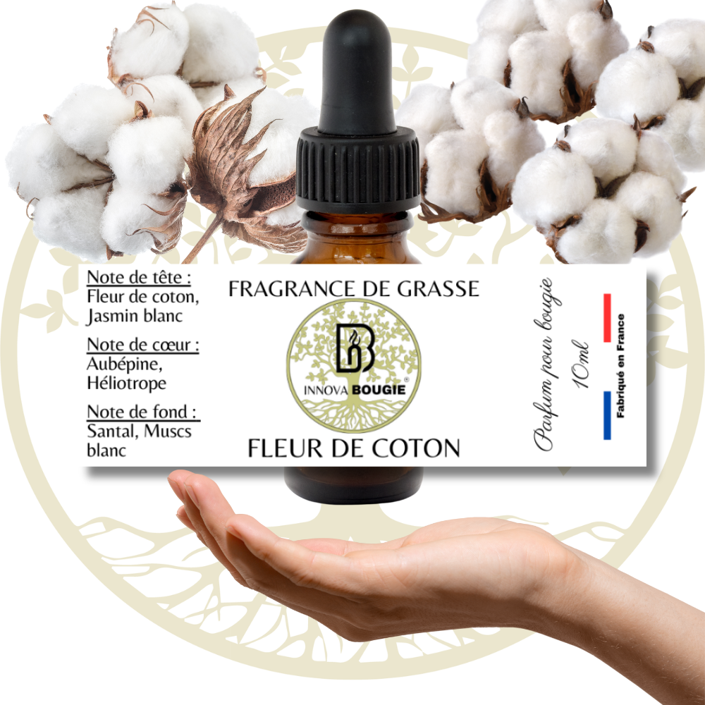 Fragrance pour bougie parfumée fleur de coton